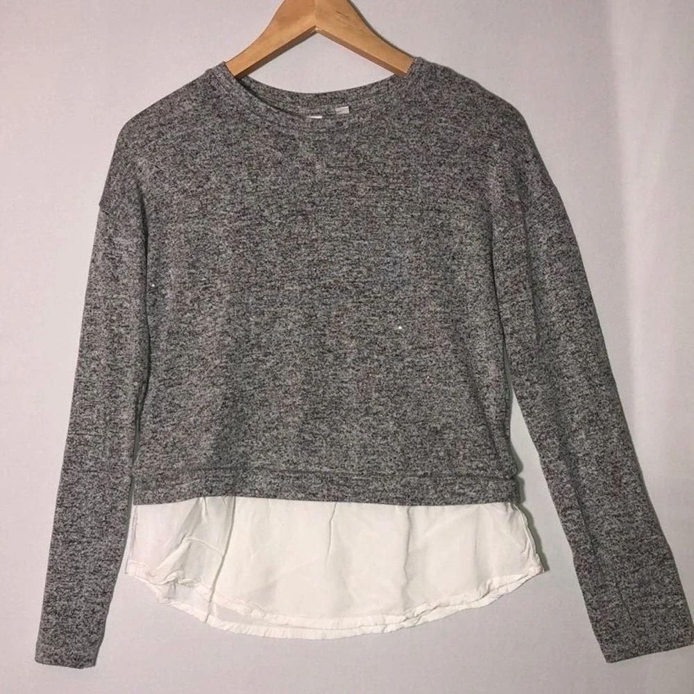 Gap Kids Long Sleeves Two Layered Gray‎ Shirt XXL